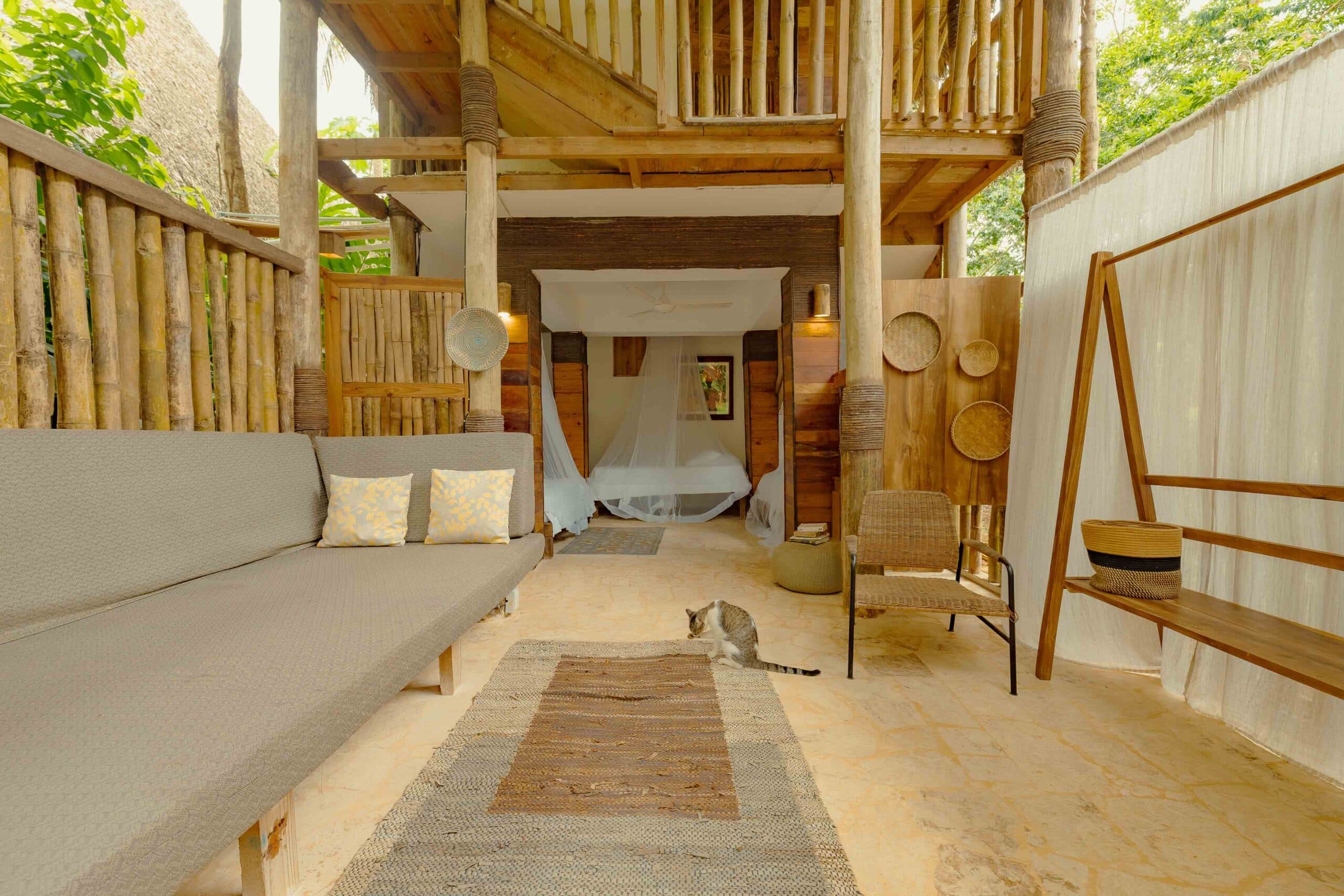 Jungle boutique hotel accommodation at Zumba Retreat, El Valle, Samaná