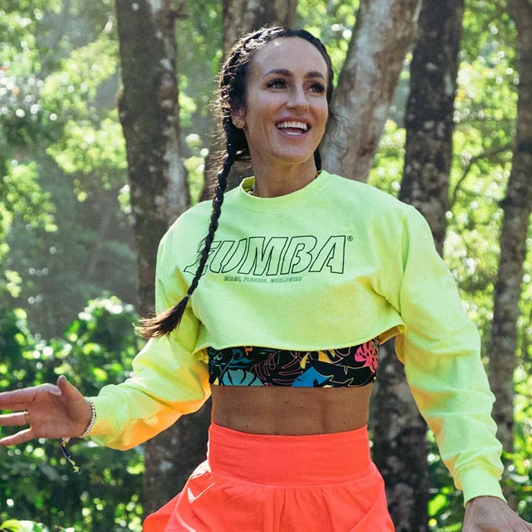 Zumba Retreat moment — dancing, catamaran party and Caribbean beach scenes in Samaná
